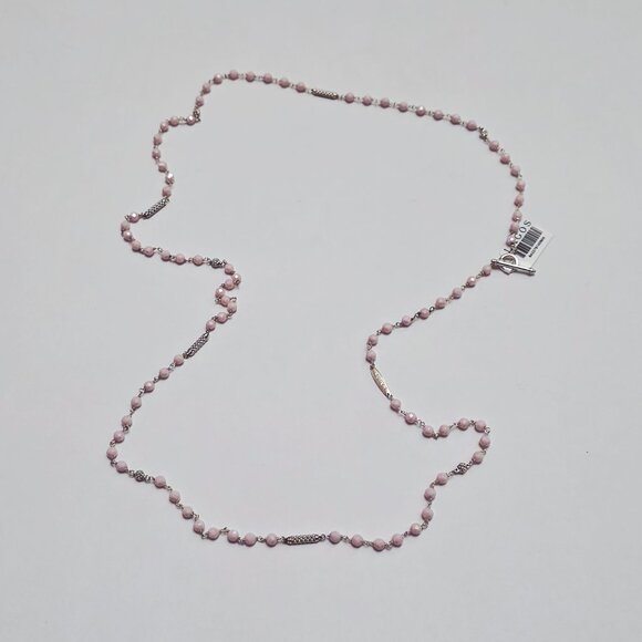 Lagos Pink Caviar Long Pink Ceramic Beaded Necklace - Picture 8 of 16